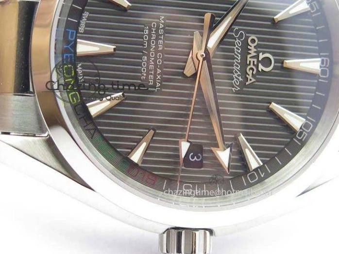 0723 Youthful Aqua Terra ‘PyeongChang 2018’ JHF Best Edition Black Dial On SS Bracelet A 8204